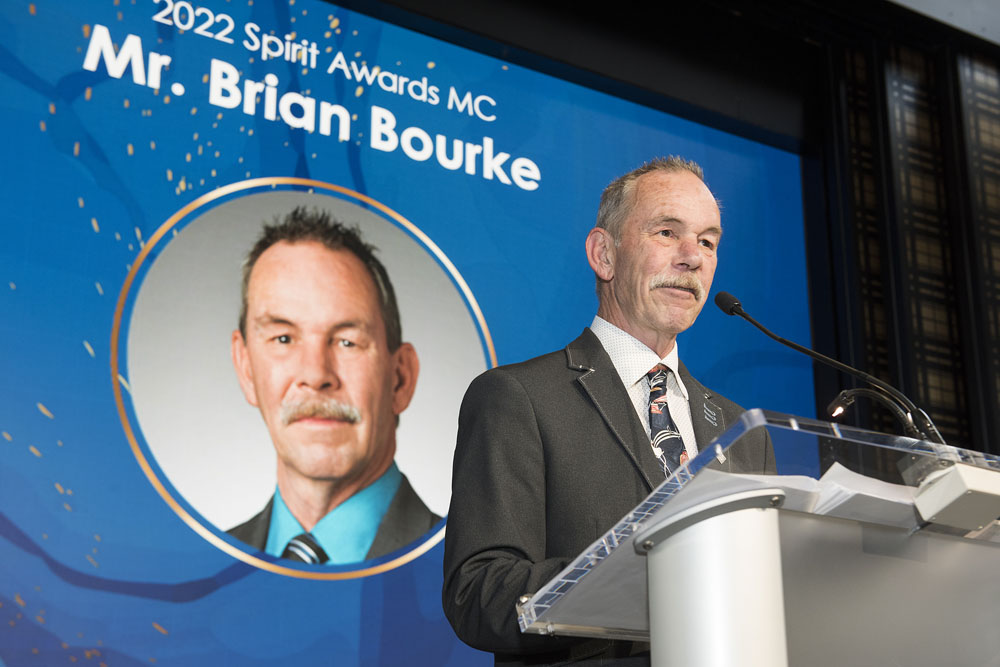 2022 Spirit Awards MC Brian Bourke